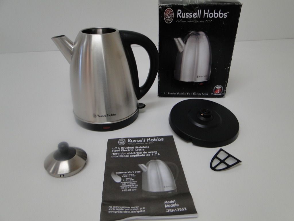  Hobbs RH13552 Ellora 1 2/3 Liter Stainless Steel Electric Kettle