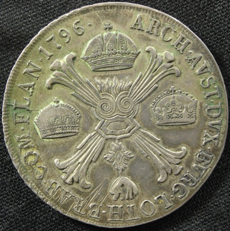 Italy Crocione Kronenthaler 1796 Silver Coin KM 239 RARE Coin 64013