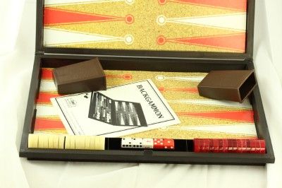 1976 ES Lowe Milton Bradley Tournament Backgammon Board Game Complete