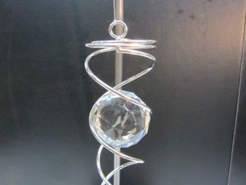 NEW~ SET OF 2~WIND CHIMES~AMAZING CRYSTAL TWISTERS~INDOOR/OUTDOOR