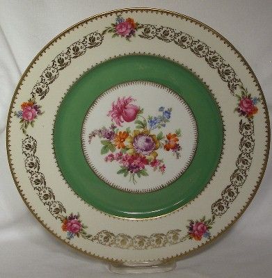 Czechoslovakia China Floral Service Plate Set of 12