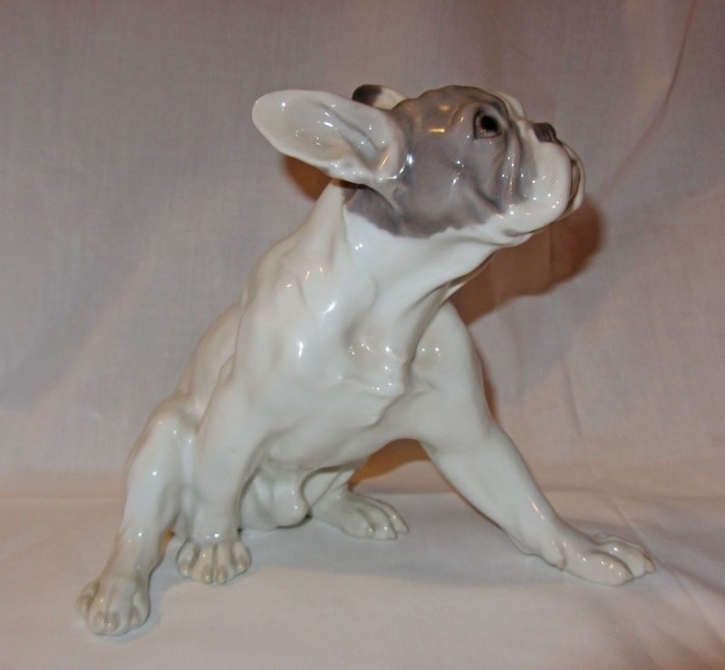 Dahl Jensen Copenhagen French Bulldog Dog Figurine on PopScreen