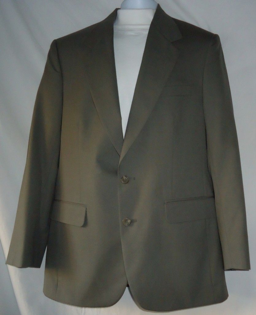 Mens Daniel Hechter Taupe 100 Wool Sport Jacket Size 38R