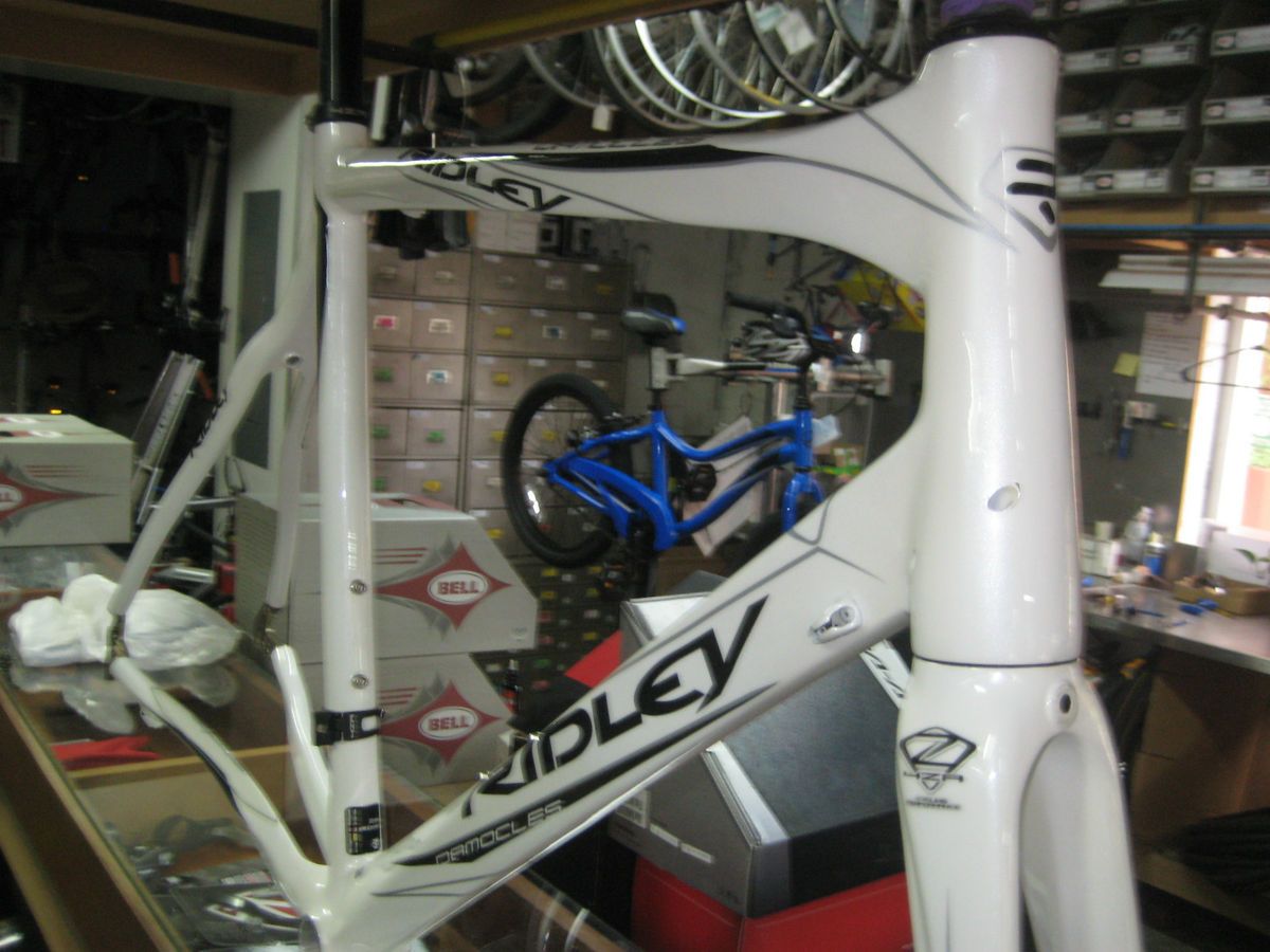 Ridley Damocles Carbon road Frameset White 2010 Large 57cm Thompson