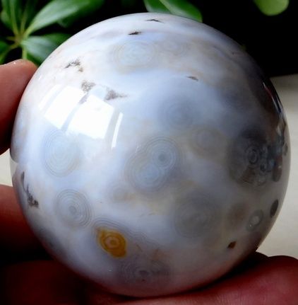 ORBICULAR JASPER / OCEAN JASPER 63 MM GEM STONE CRYSTAL SPHERE   FROM