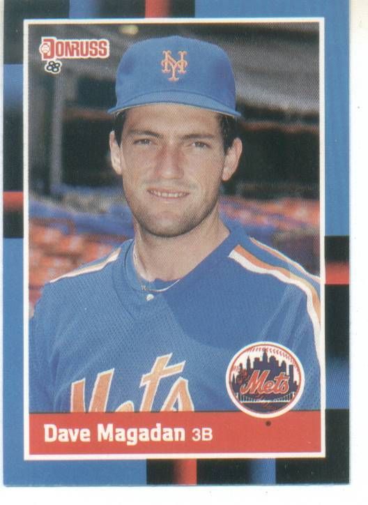 50 Card Lot 1988 Donruss Dave Madigan Mets MT 323