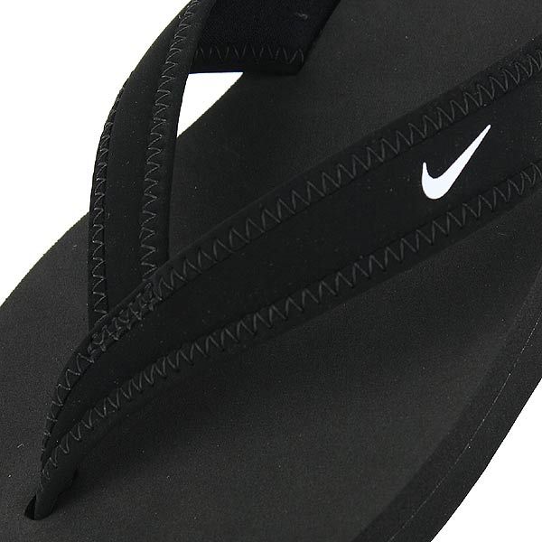 NWT   NIKE Womens CELSO GIRL THONG 314870 011 Black/White SANDALS Sz