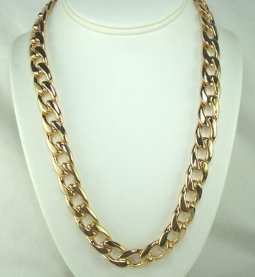 30 Gold Overlay 13 mm Cuban Link Chain Lifetime Warranty