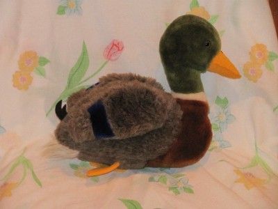 vintage 1981 large plush dakin mallard duck stuffed