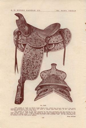 1958 SD Myres Saddle Co on CD Leather Holsters Belts and Accessories