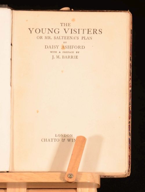  Visiters Mr Salteenas Plan Daisy Ashford Preface J M Barrie