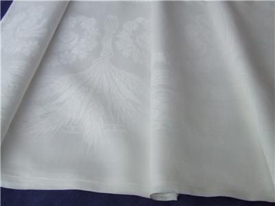 xl antique irish linen damask tablecloth pristine