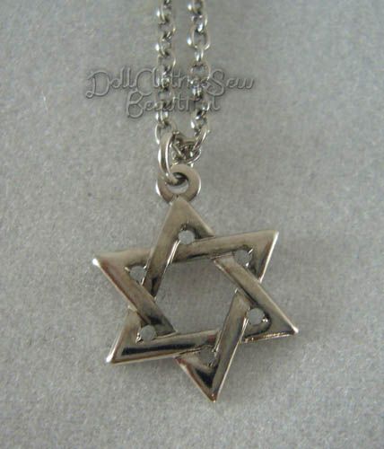 Doll Clothes Fits American Girl Star of David Necklace