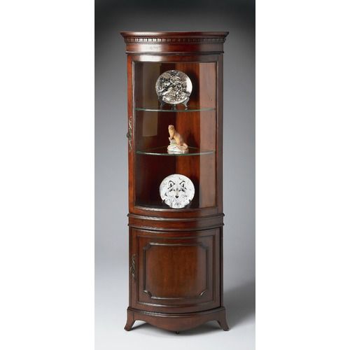 Butler Plantation Cherry Corner Curio Cabinet 7039024