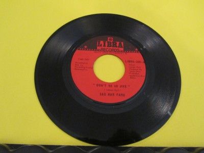 VHTF Sag War Fare Libra 100 EX Northern Dont Be So Jive/Girl You