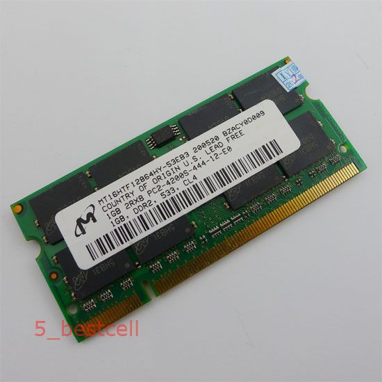 1GB PC4200 DDR2 533 PC2 4200S 200pin SODIMM Laptop Memory IBM ThinkPad