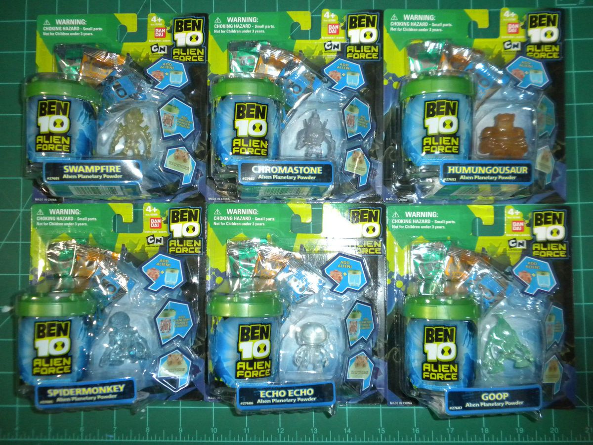 Ben 10 Alien Force Planetary Powder Set All 11