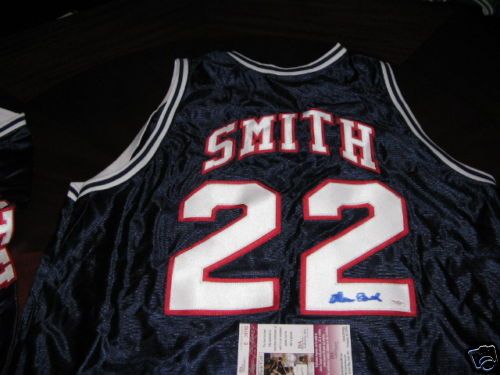 Dean Smith Kansas UNC Jsacoa Signed Jersey