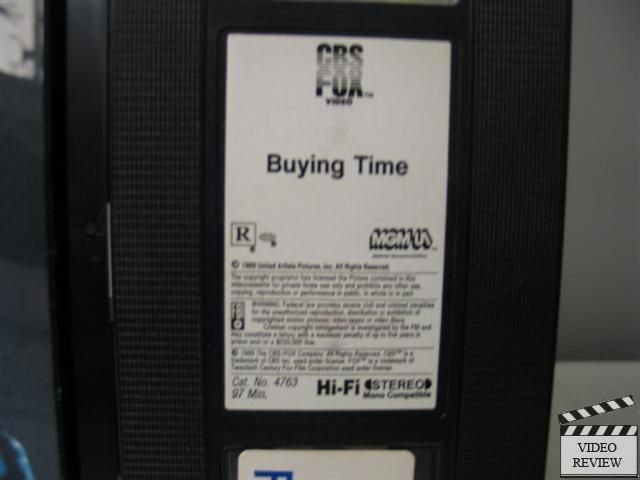 Buying Time VHS Jeff Schultz, Dean Stockwell, Leslie Toth; Mitchell