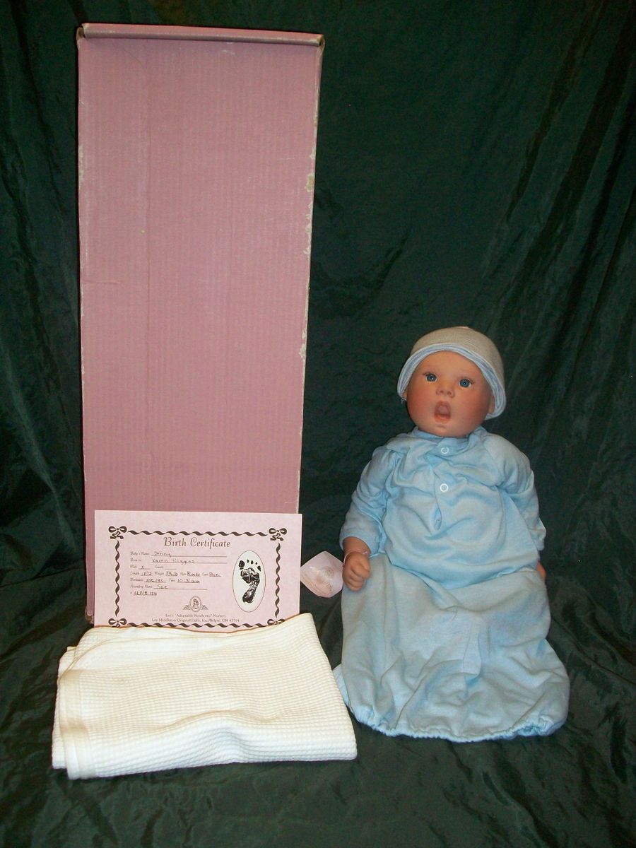  Adoptable Newborn Nursery Danny Vinyl Doll w Birth Certificate