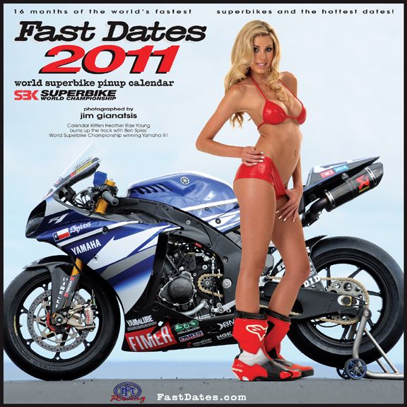 Fast Dates 2011 Calendar Pin Up Super Bike MotoGP Girls