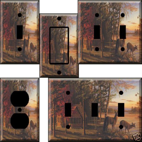 Deer Cabin ZF Light Switch Plate Cover Switchplate