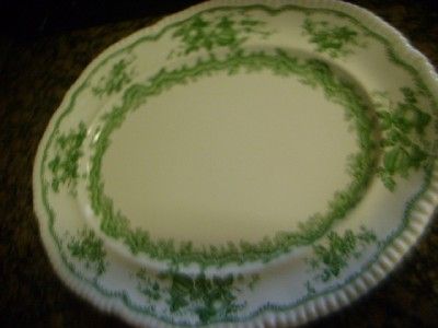 Dalrymple Bistro England Green Transferware Platter RAR