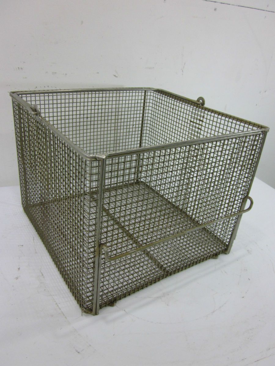 Vintage Commercial Deep Fryer Basket 14Square x 11H