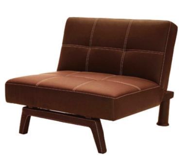 Delaney Large Chair Lounge Recliner Seat Couch Sofa Brown Faux Leather