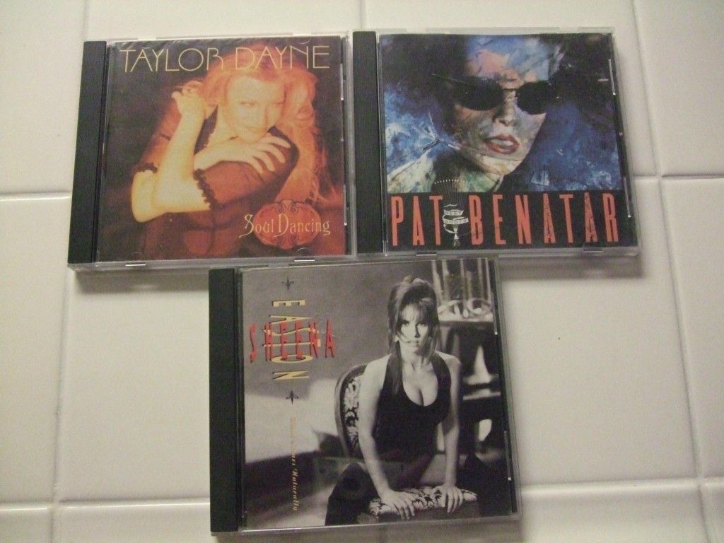 80s ladies music CDs Pat Benatar Taylor Dayne and Sheena Easton