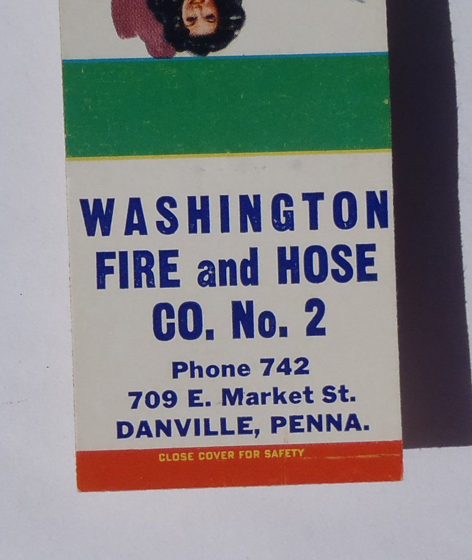  Sexy Pinup Washington Fire and Hose No 2 Danville PA Montour Co