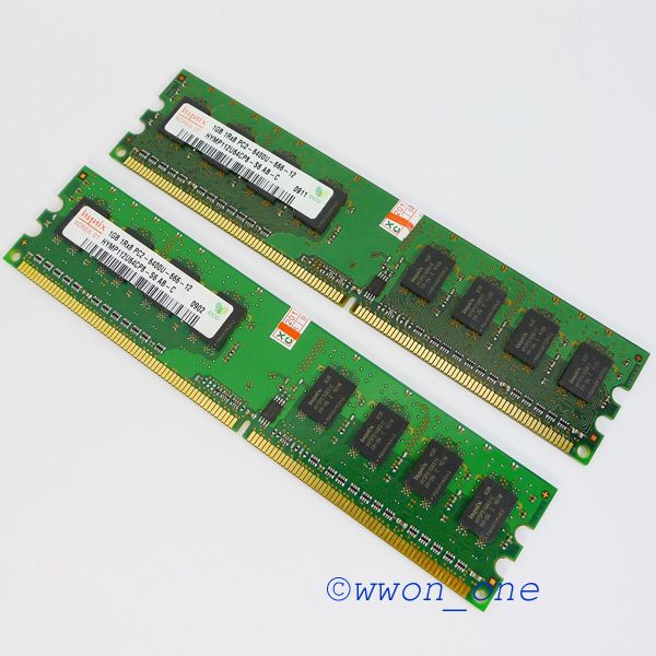 New Hynix 2GB Kit 2x1GB PC2 6400 DDR2 800 800MHz DDR2 240pin DIMM