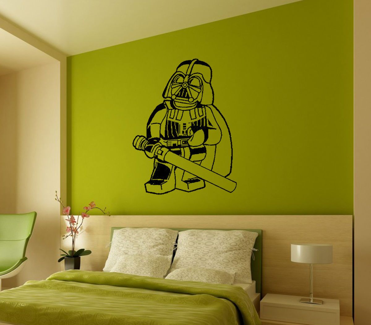 Lego Star Wars Dark Vader Wall Decor Art Vinyl Removable Mural Decal