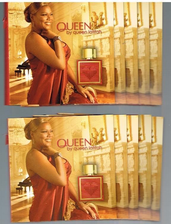 Queen Latifah QUEEN eau de parfum Samples Lot of 8 Mini Vials