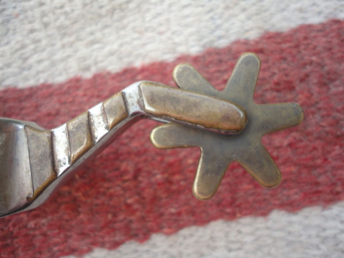  Western Handmade Mounted Marked Cowboy Spurs by David Andrews