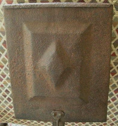 Original 18th Century American Wrought Iron Fire Carrier with Sliding