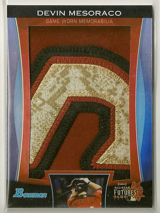 Devin Mesoraco 2011 Bowman DP Jumbo Patch D 4 5 Futures RC Draft