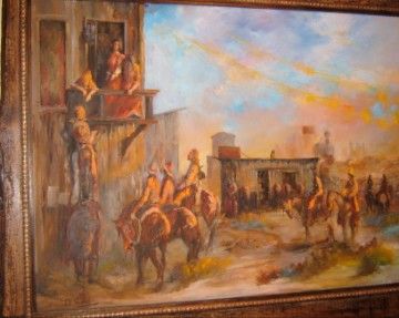 Don Hansell Western Oil Painting  Wichita