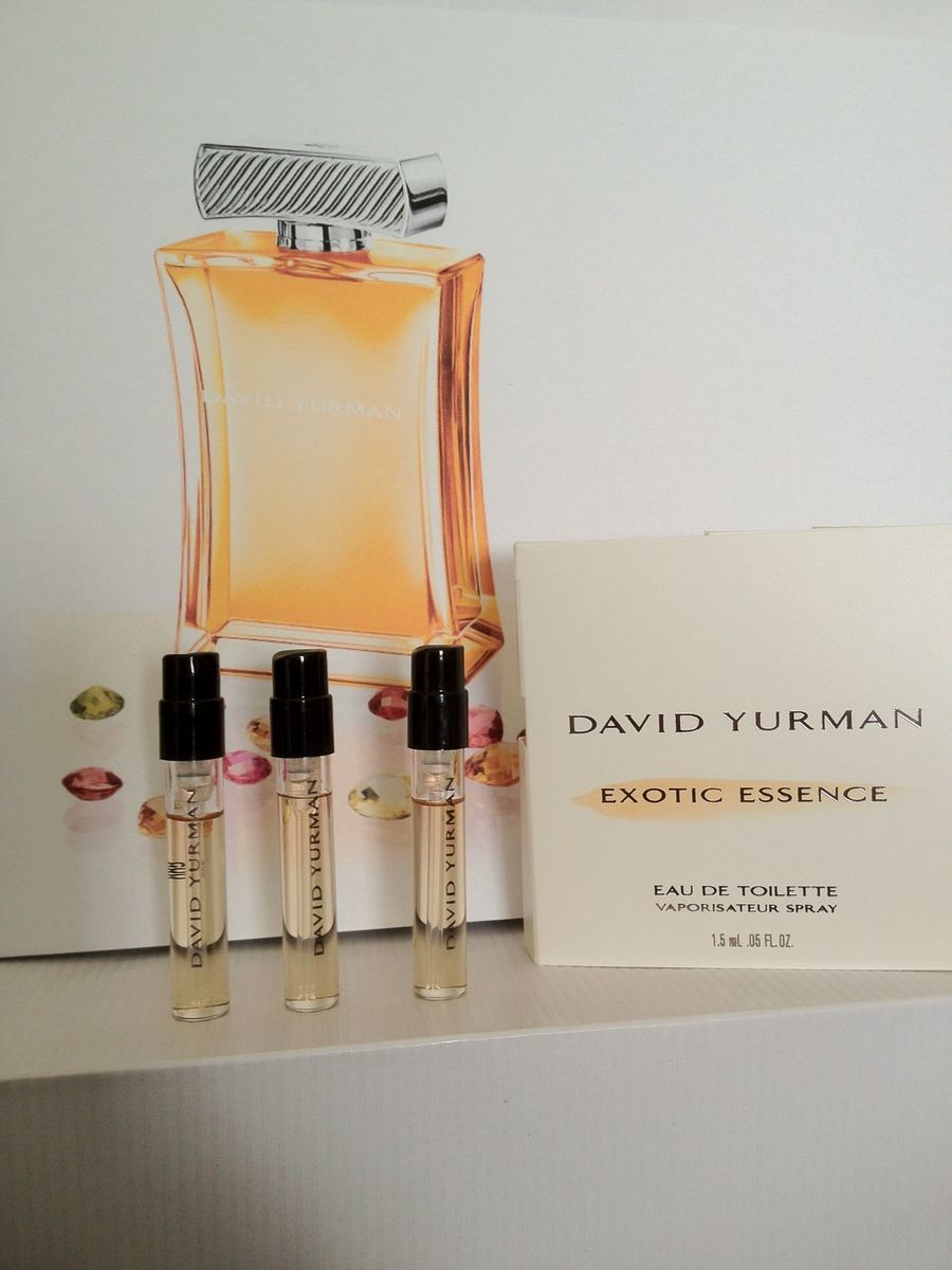 DAVID YURMAN EXOTIC ESSENCE Lot of 3 Travel Sparys 05oz 1 5ml