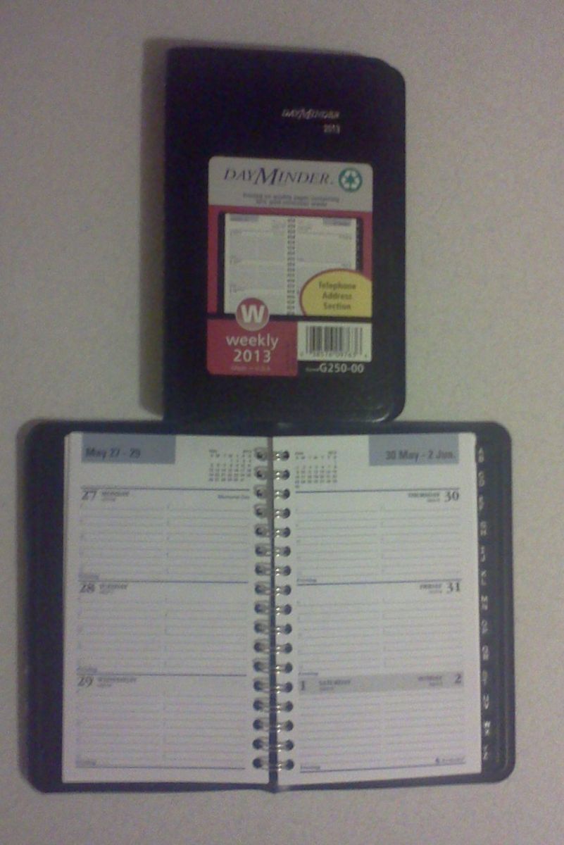 2013 Dayminder Weekly Calender 250