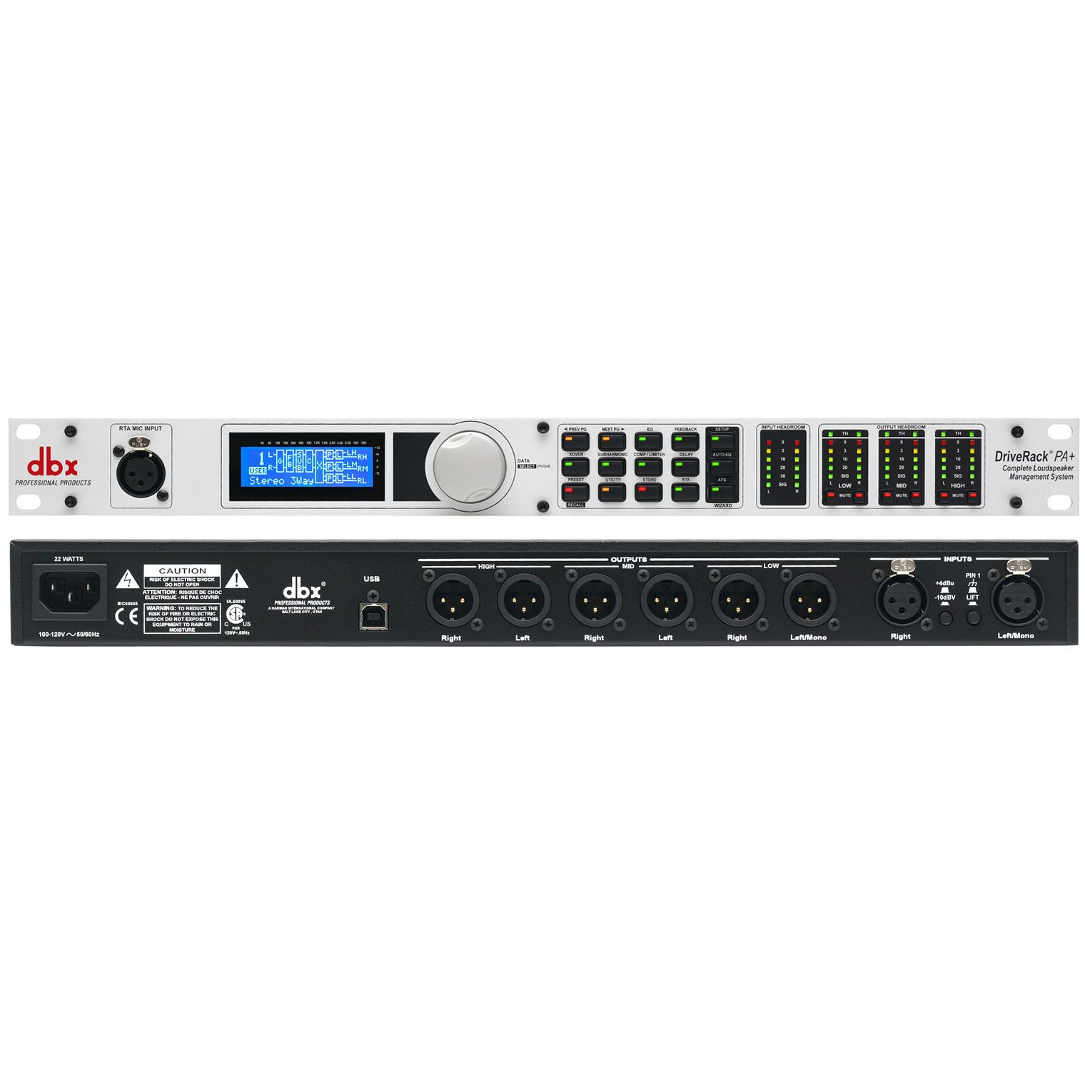 DBX DriveRack PA Drive Rack PA Plus Speaker Management System