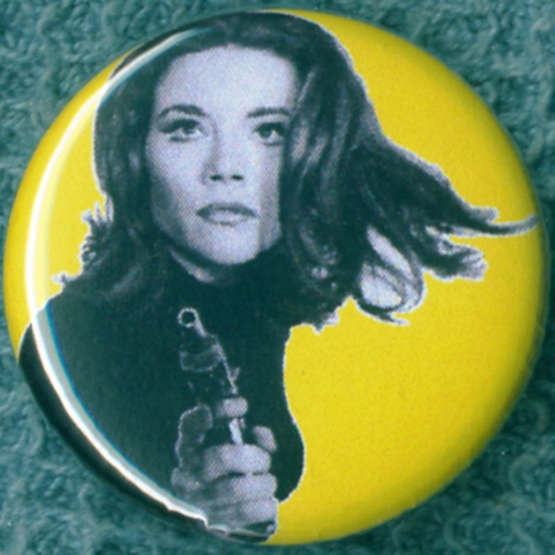  Button Badge Magnet Avengers ABC Diana Rigg 1967 Mod Sixties TV