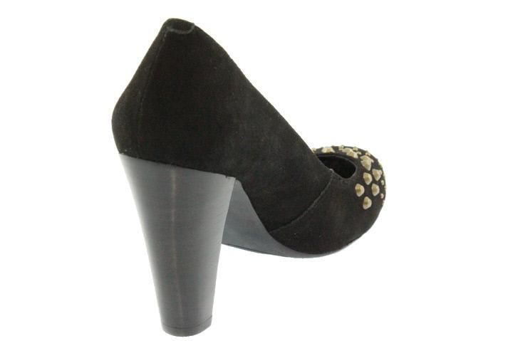 DKNY New Denise Black Suede Studded Slip on Pumps Heels Shoes 7 5 BHFO