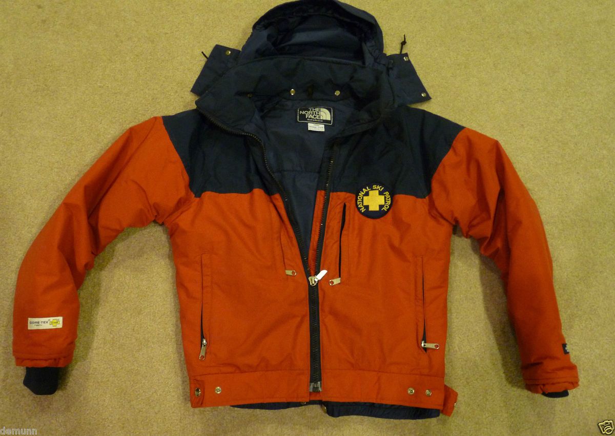 Vintage North Face Gore Tex Rust Blue Winter Jacket National Ski On Popscreen