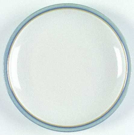 manufacturer denby langley china pattern blue jetty piece bread butter