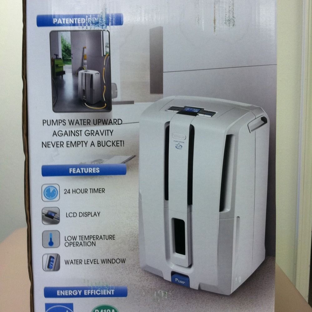  DeLonghi 45 Pint Pump Dehumidifier