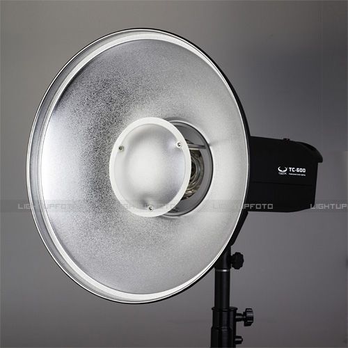 Photo Studio Beauty Dish Bowens Mount 42cm 16 5 Silver