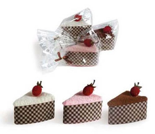 Sweet Treats One Sliced Cake Dishcloth Assortments