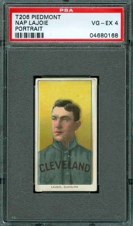 1909 11 T206 Nap Lajoie Portrait PSA 4 Cleveland Naps HOF