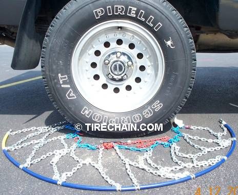 Truck or SUV Tire Chains Fits 285 75R16LT 33x13 50 16 275 70R18LT P275